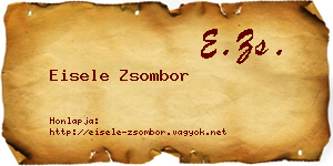 Eisele Zsombor névjegykártya